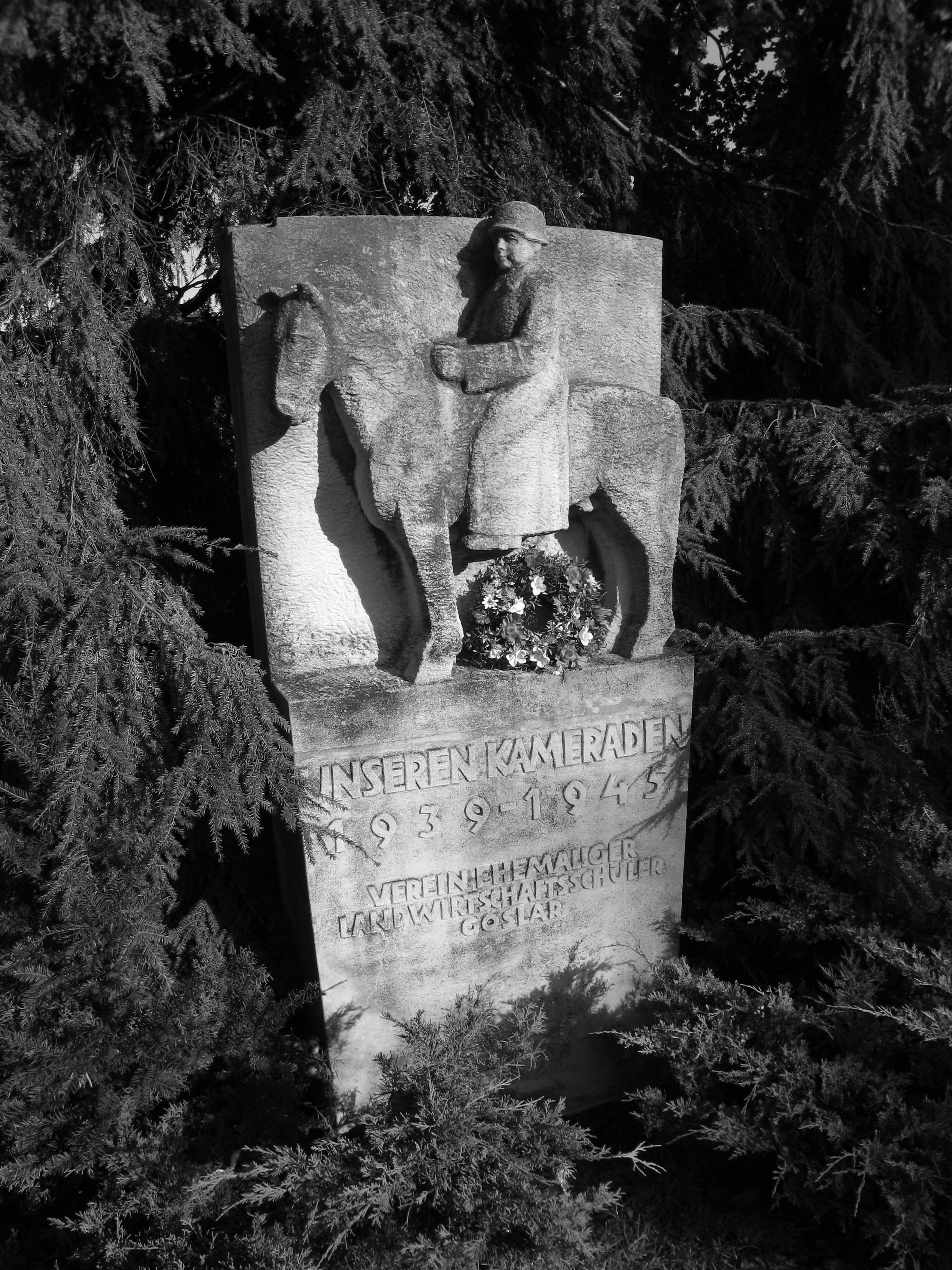 Kriegerdenkmal des „Vereins ehemaliger Landwirtschaftsschüler Goslar“